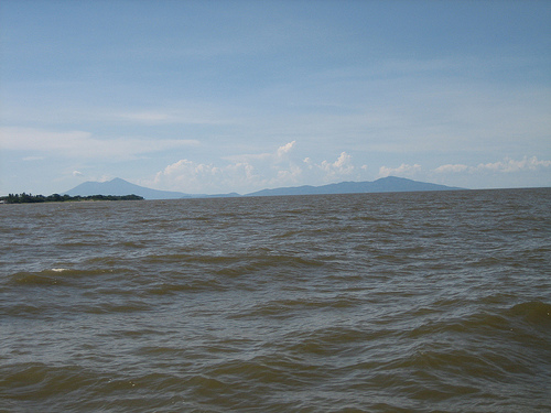 El lago Cocibolca en Nicaragua